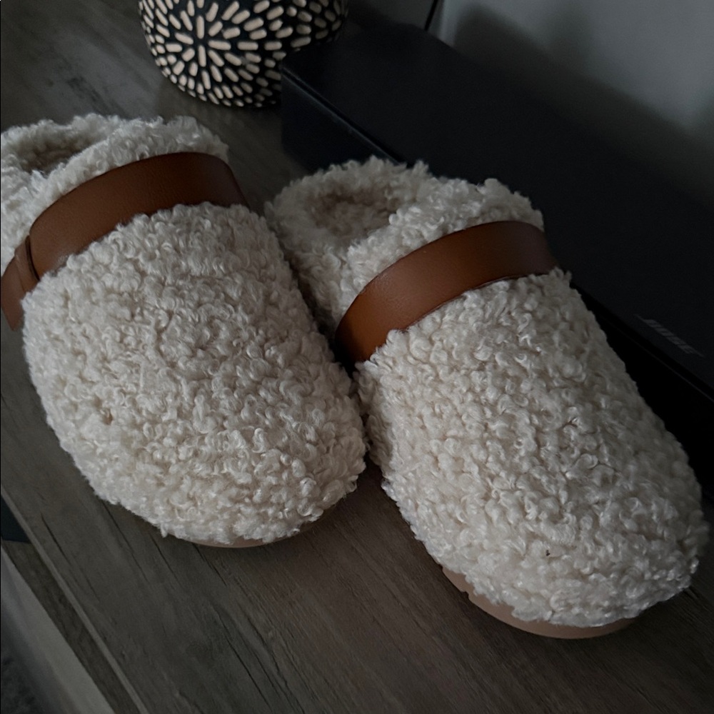 Shearling Memory Foam Backless Mule NWT - image 3